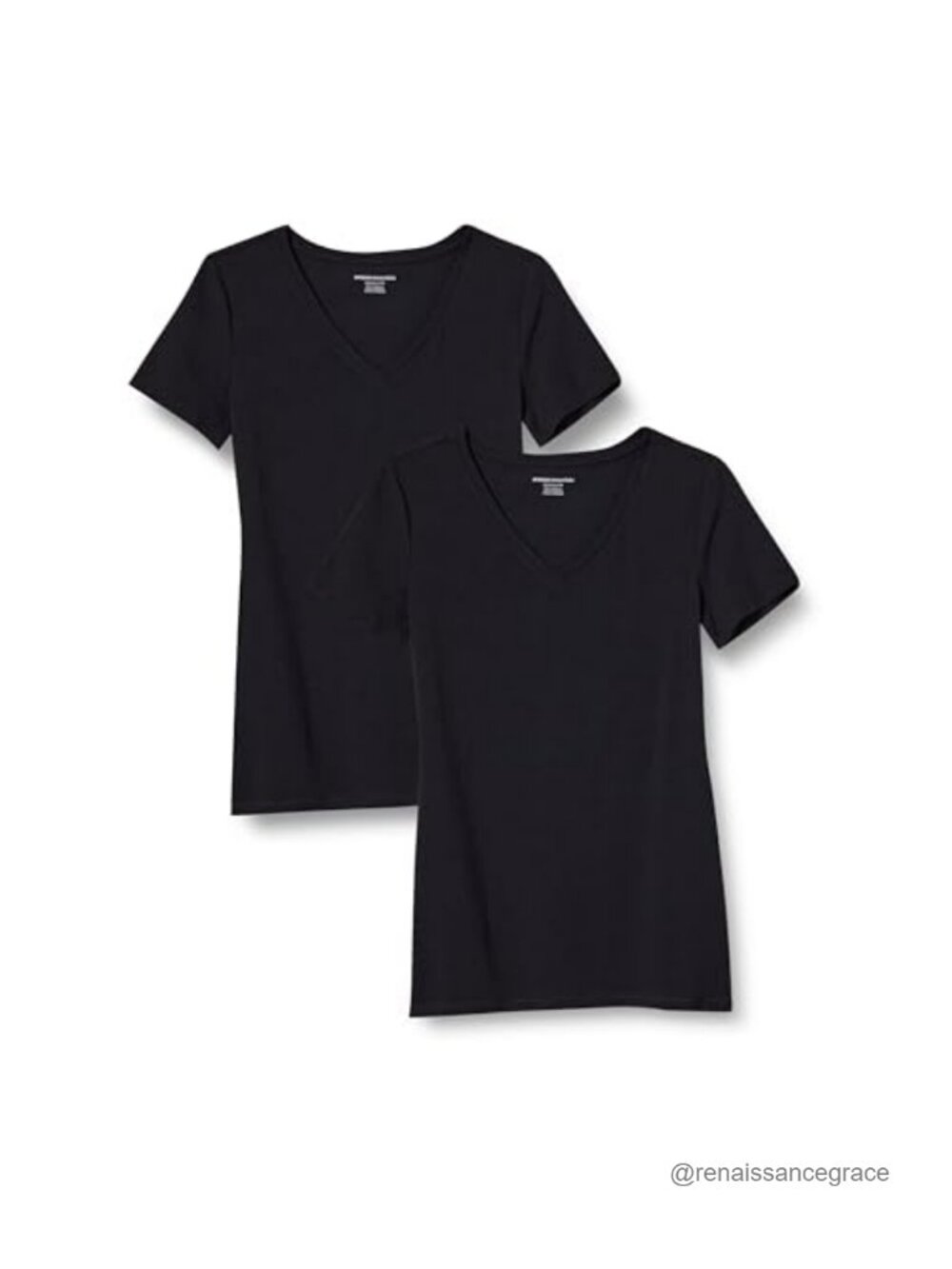 Regular Fit Short Sleeve V-Neck T-Shirt Cotton Modal Jersey Tee